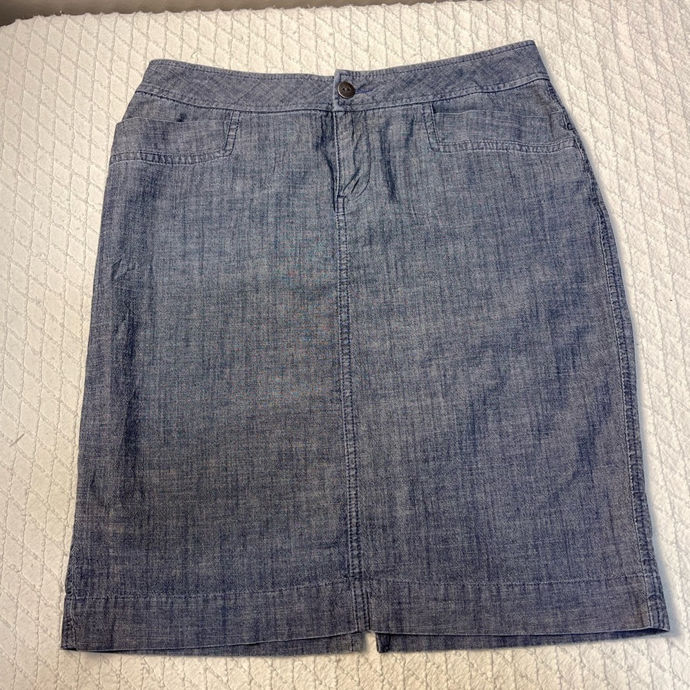 Coldwater Creek Blue Pencil Skirt